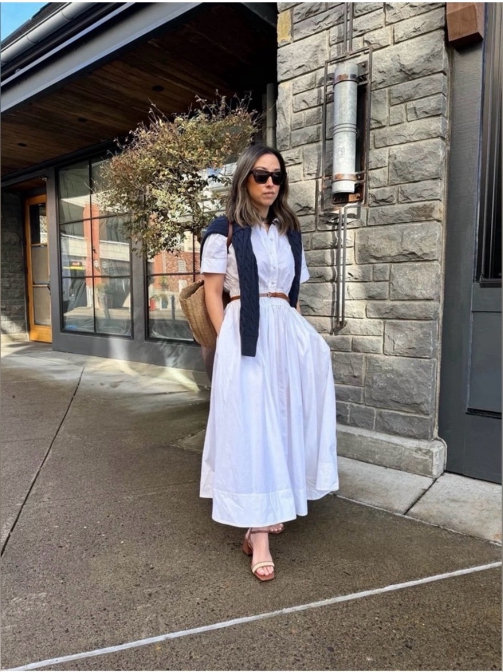 J Crew Cotton Shirt Midi Dress - Picture 5 of 9